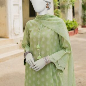 JUNAID JAMSHED Printed Lawn 3 Piece With Printed Chiffon Dupatta - Summer Collection