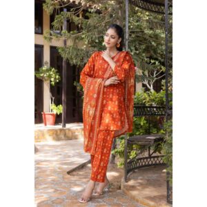 REGALIA Printed Lawn 3 Piece All Over - Summer Collection