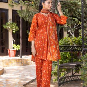 REGALIA Printed Lawn 3 Piece All Over - Summer Collection