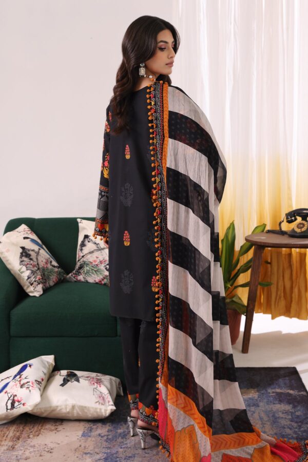 CHARIZMA 3-Piece Printed Lawn Shirt with Chiffon Dupatta and Trouser – Summer Collection - Image 2