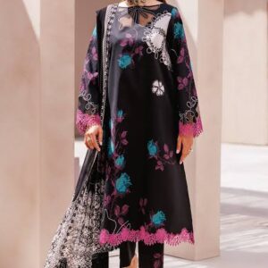 CHARIZMA 3 Piece Unstiched Printed Lawn Shirt With Chiffon Dupatta And Trouser – Summer Collection