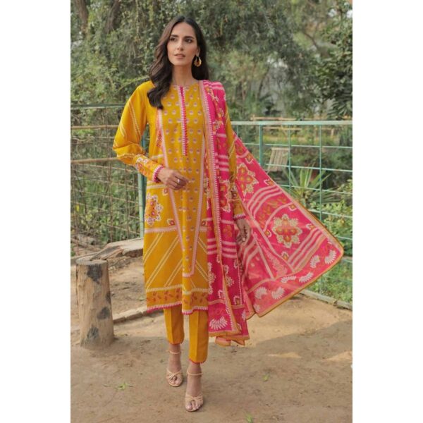 IDEAS BY GULAHMED 3 Piece Printed Lawn Unstitched Suit With Lawn Dupatta – Summer Collection