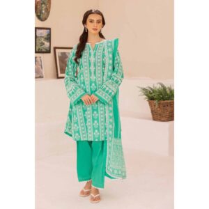 IDEAS BY GULAHMED 3 Piece Printed Lawn Unstitched Suit With Lawn Dupatta – Summer Collection